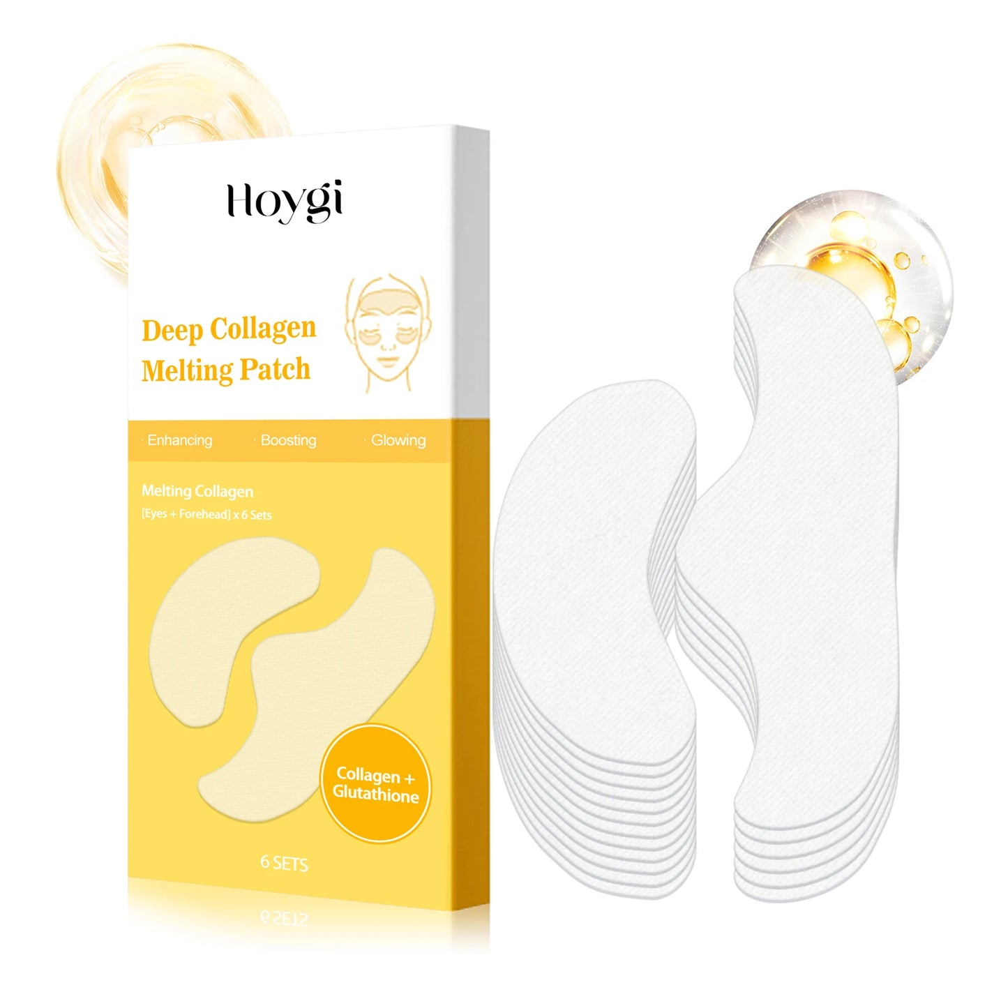 Parches de colágeno absorbentes para el rostro